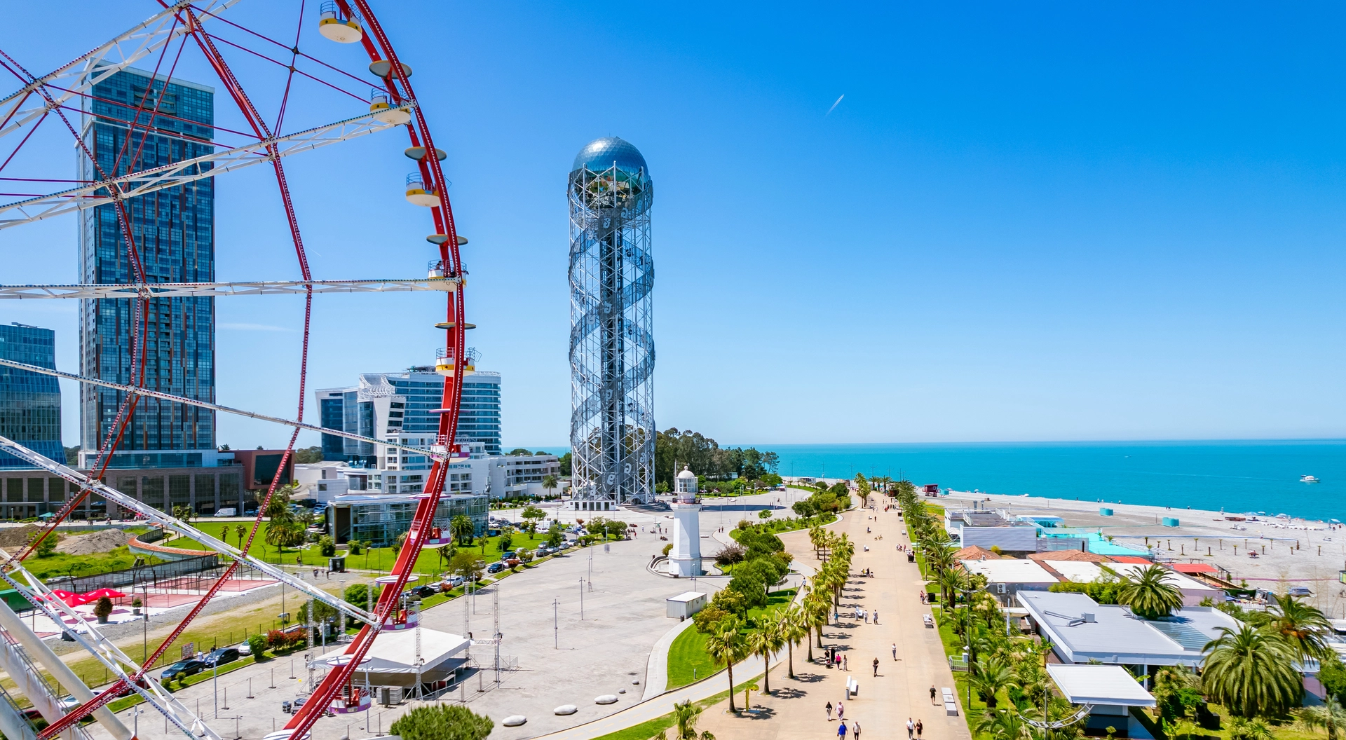 Batumi boulevard and skyline